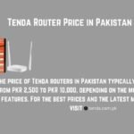 Tenda Router Price in Pakistan